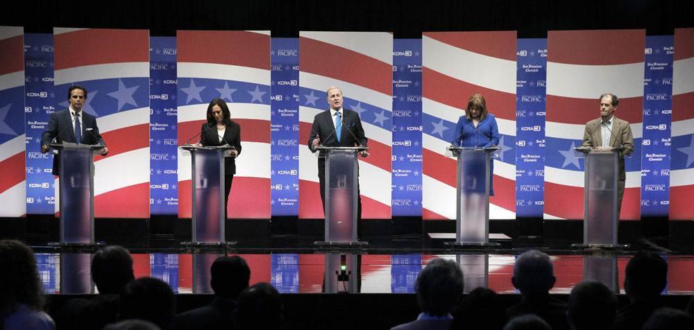 California: U.S. Senate candidates' debate spotlights styles of Kamala Harris, Loretta Sanchez